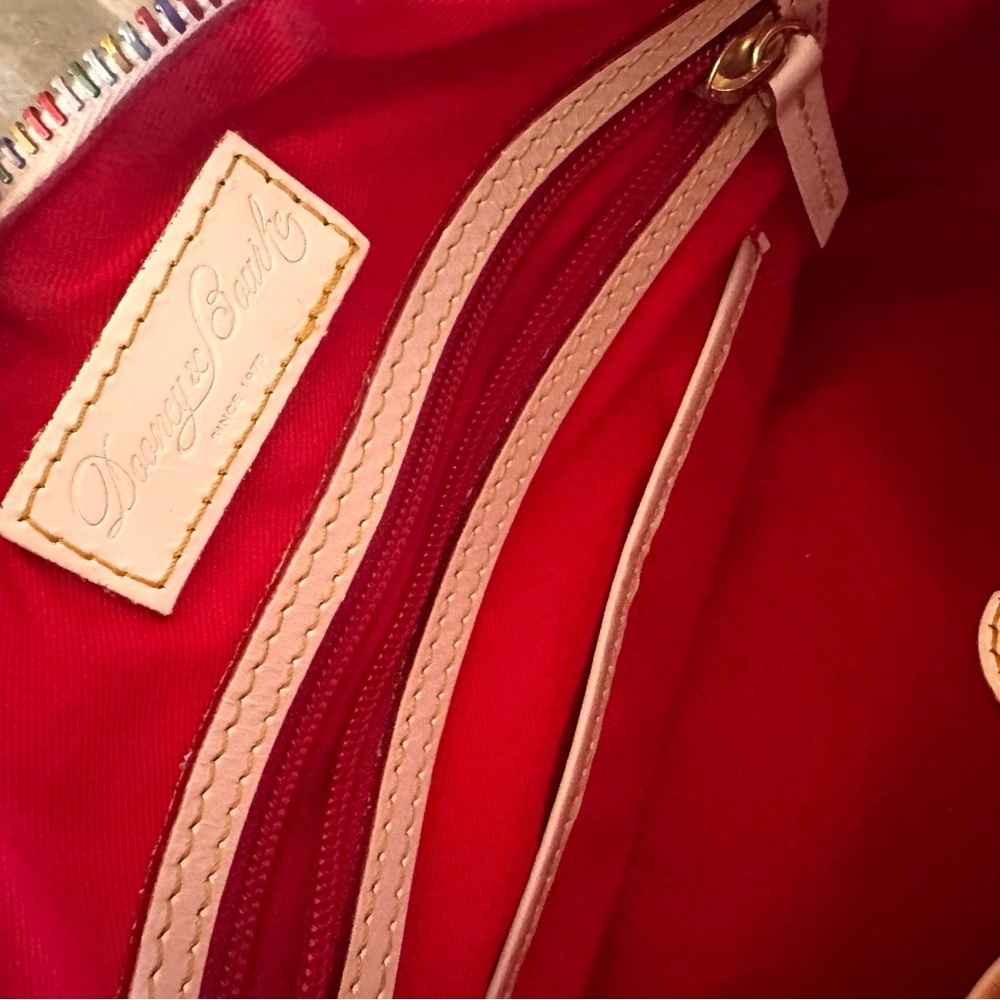 Dooney & Bourke Floral Botanical Boston Bag Rainbow Zipper - Picture 9 of 13